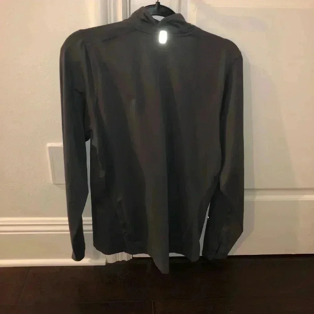 Grey Nike Half Zip w/ Orange Zipper - Picture 4 of 4